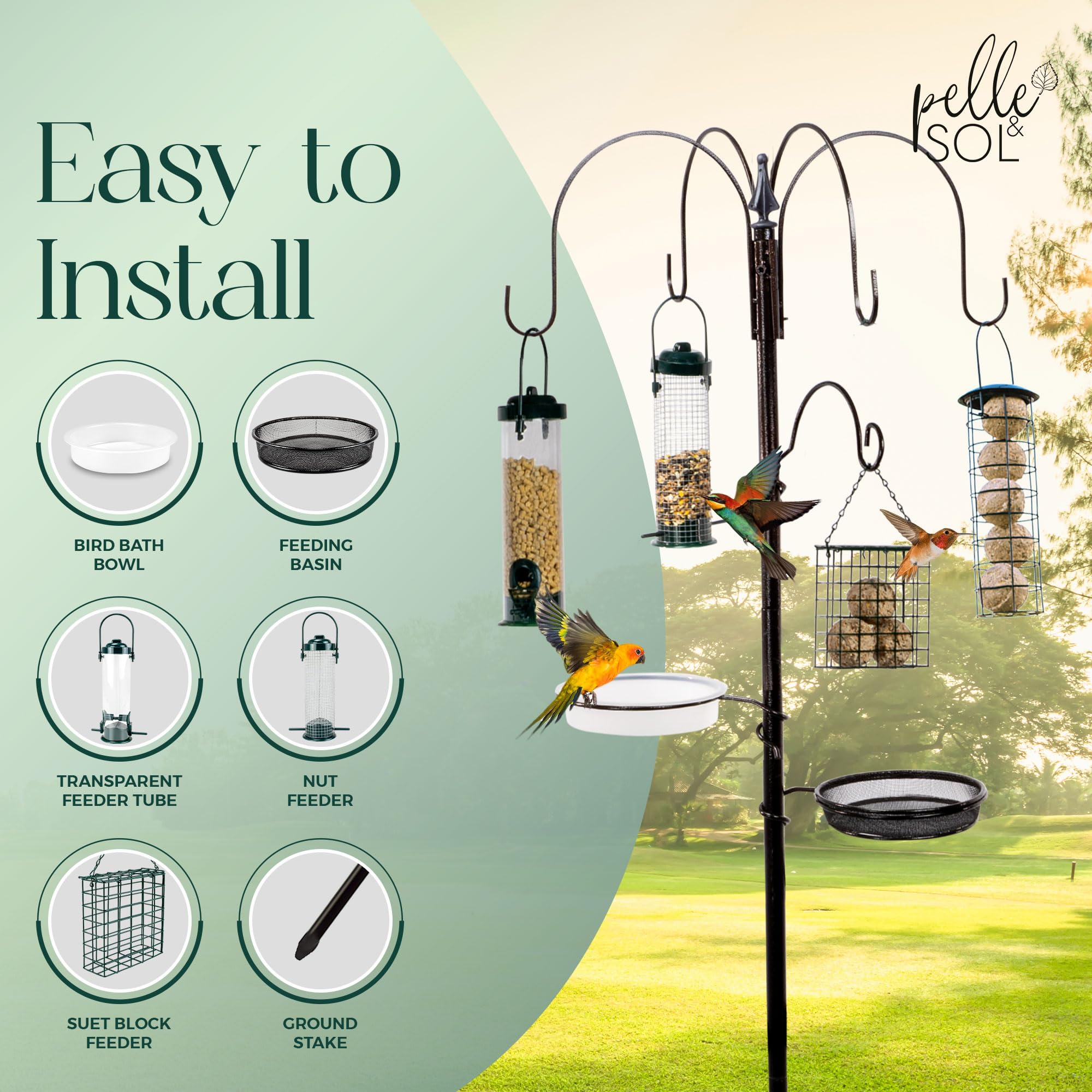 Outdoor Garden Bird Feeding Station