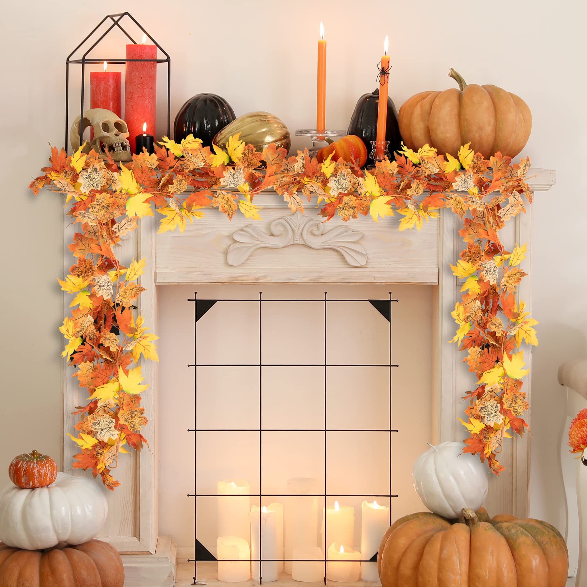 Realistic Autumn Maple Leaf Garland