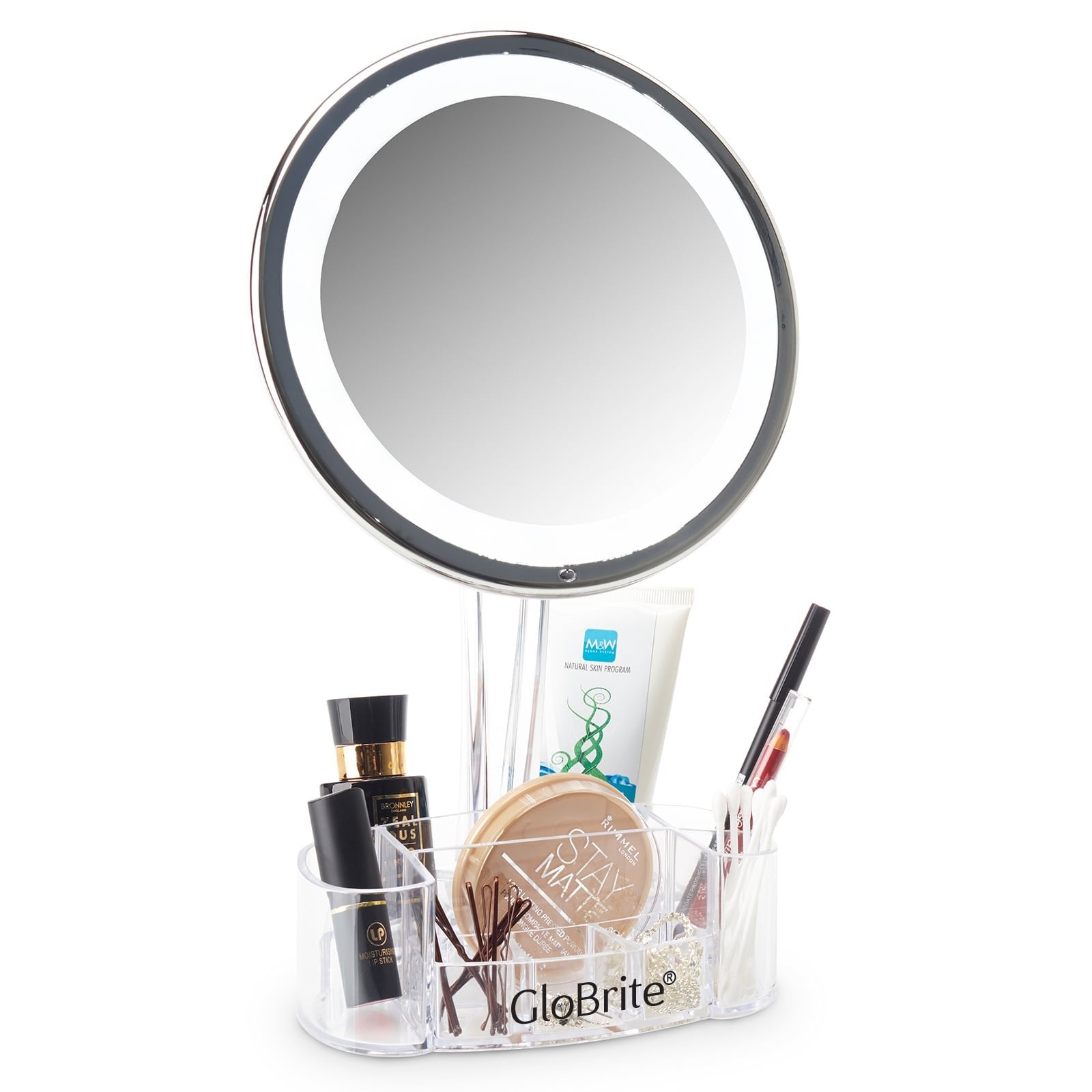 LED Makeup Mirror with Organiser