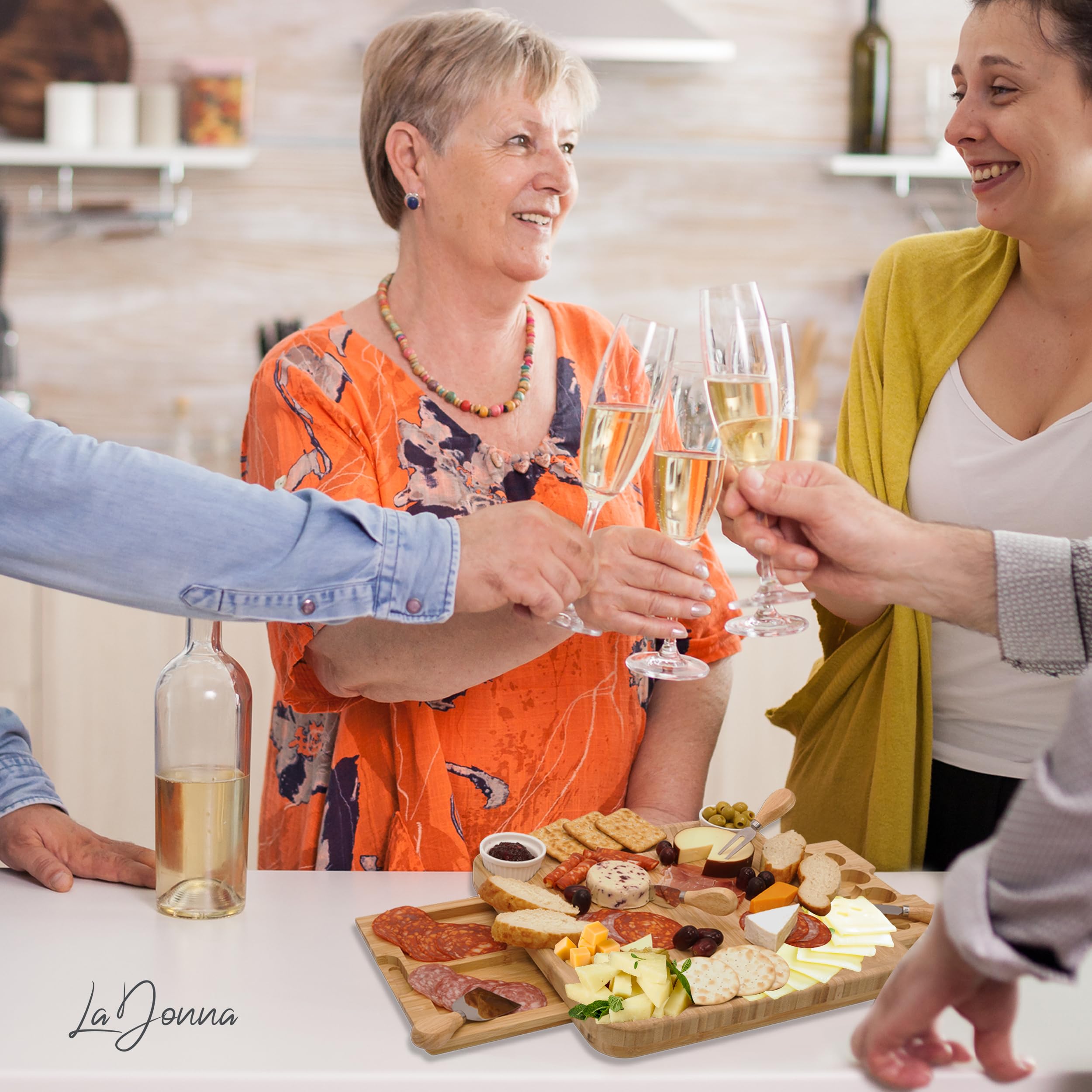 Bamboo Charcuterie Board Set