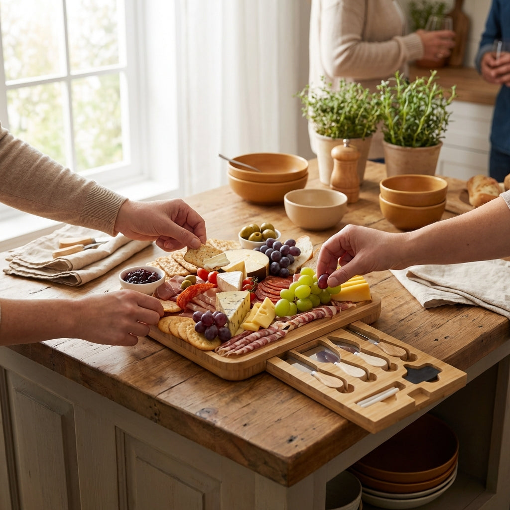 Bamboo Charcuterie Board Set-Home & Living-La Donna-DREIBACH