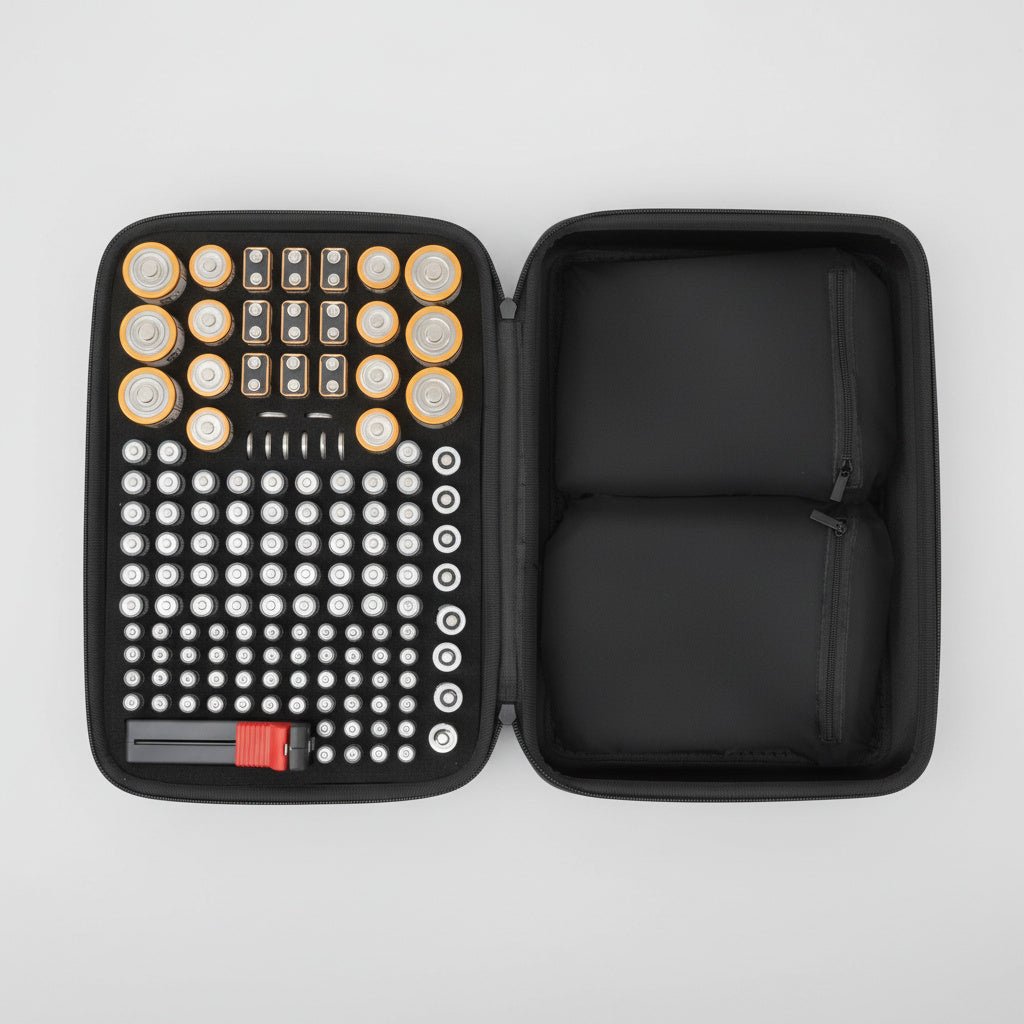 Battery Storage Box with Tester-Home & Living-TANNESS-DREIBACH