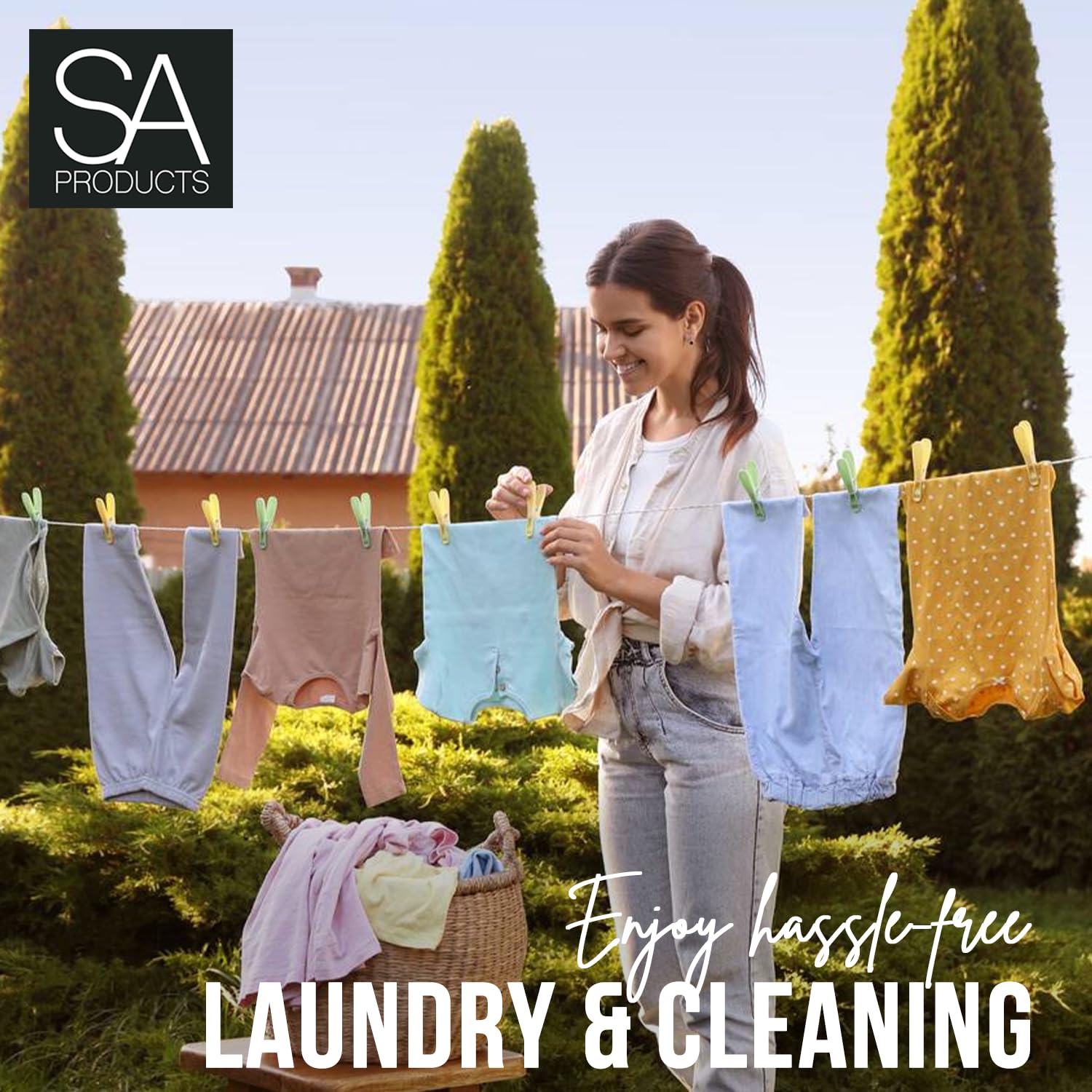 Wall Mounted Retractable Washing Line