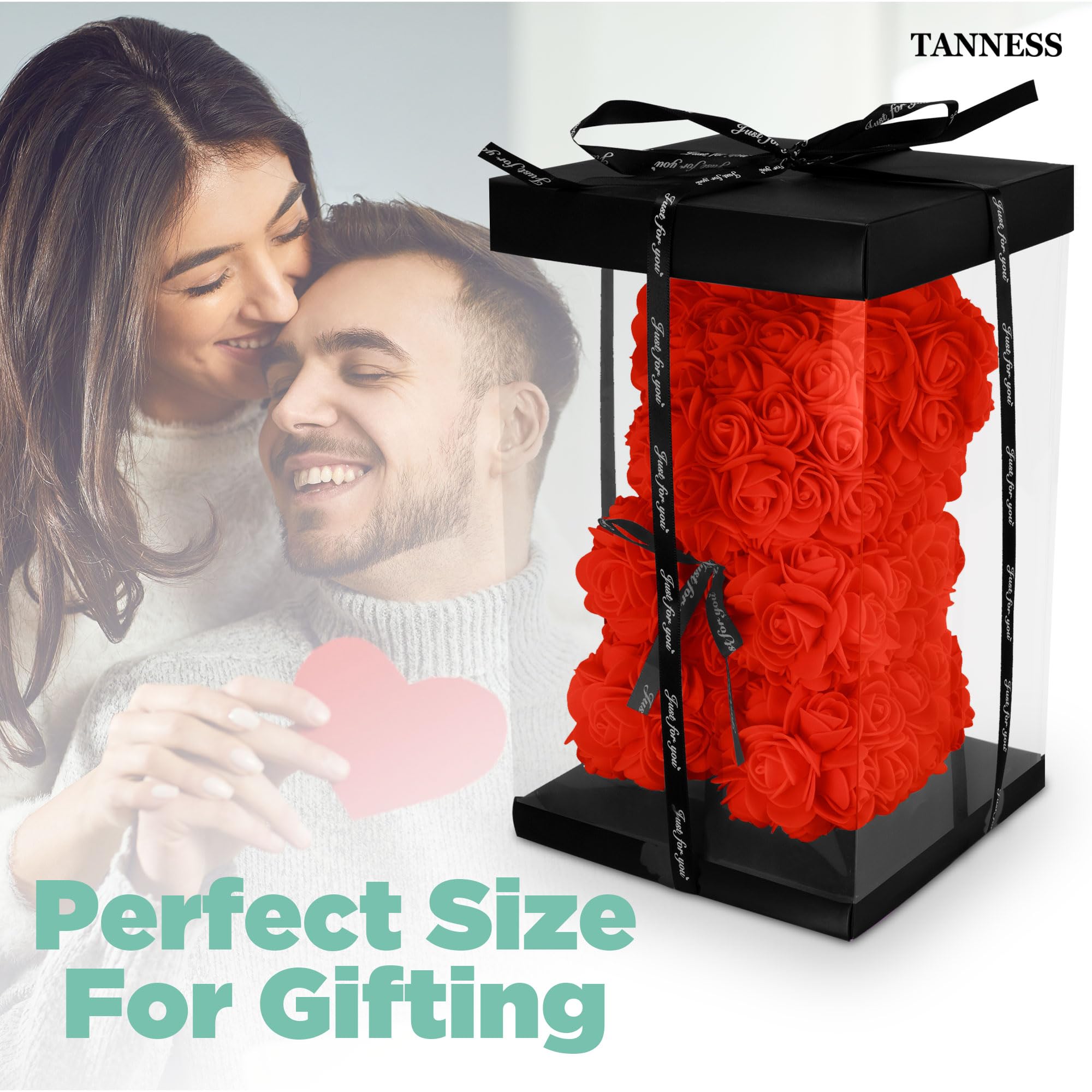 Rose Bear with Gift Box