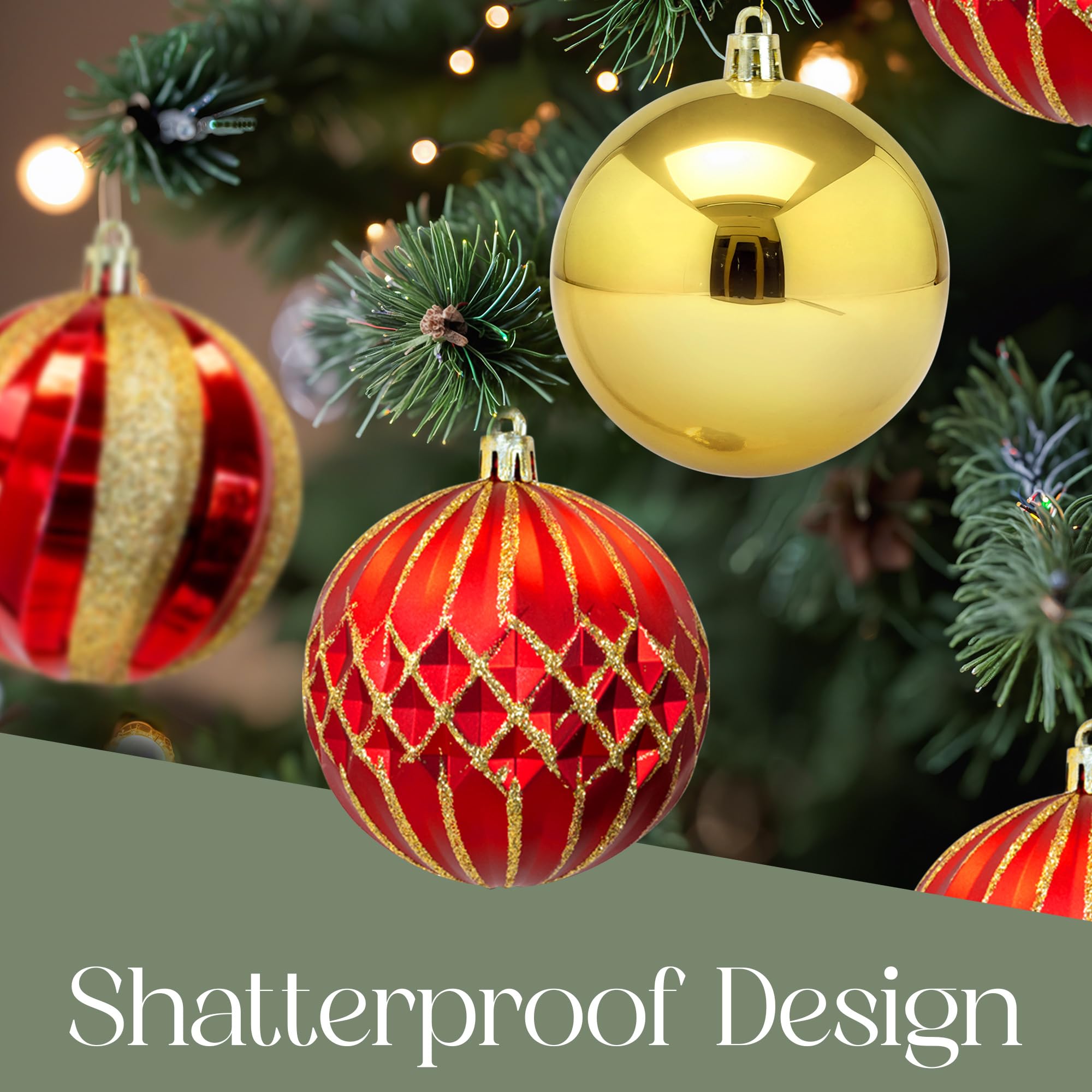 Shatterproof Christmas Baubles Set