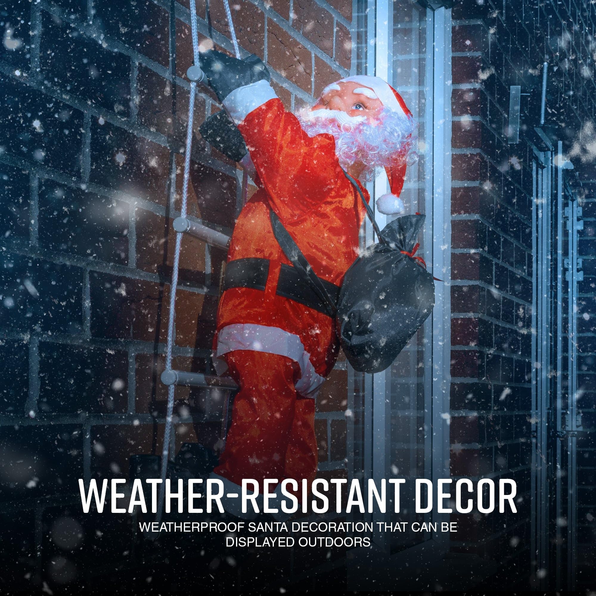 Magical Outdoor Climbing Santa