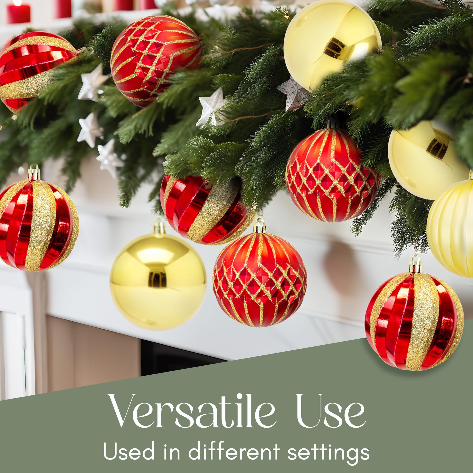 Shatterproof Christmas Baubles Set