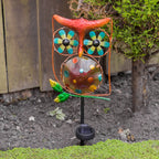 Solar Owl Garden Wind Spinner