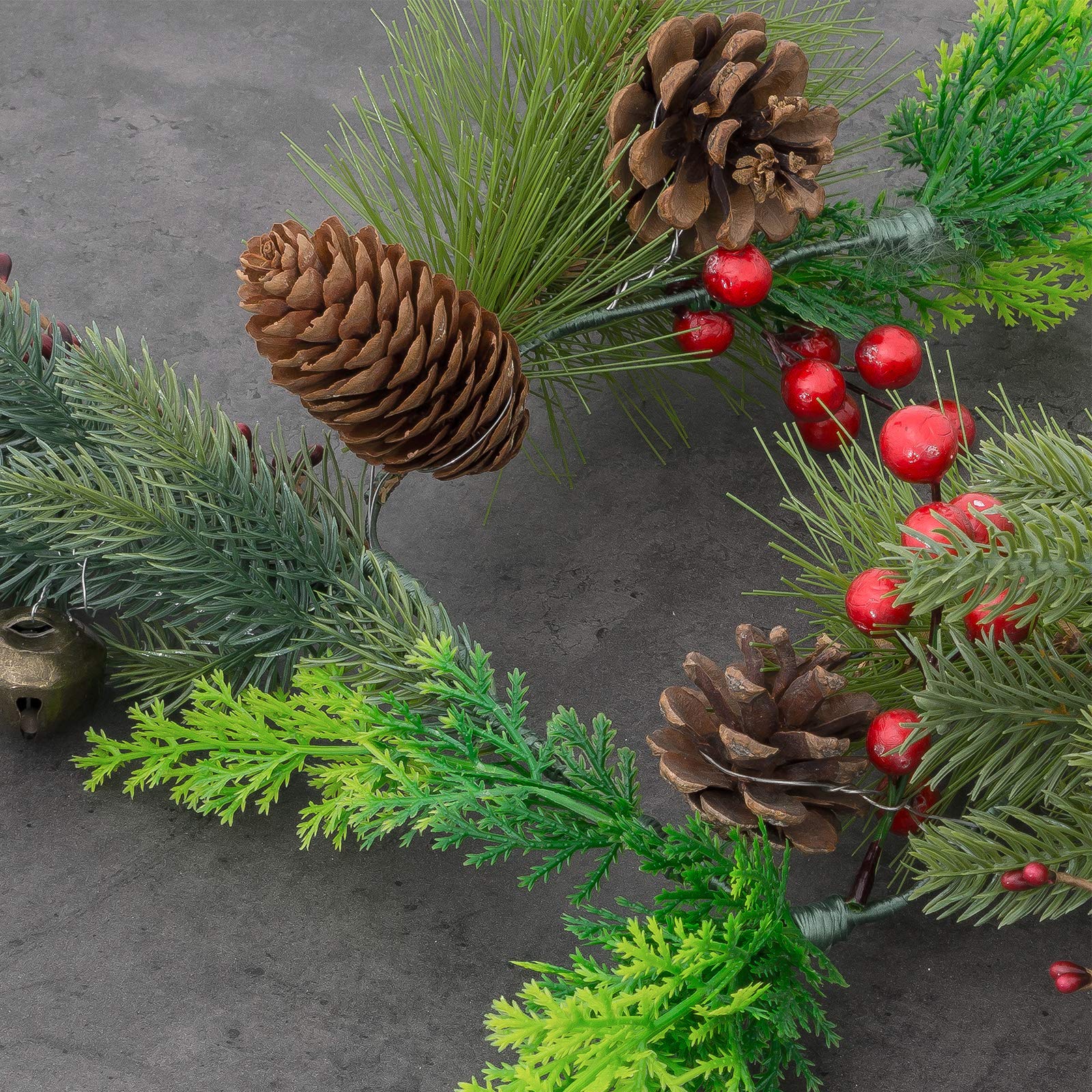 Festive Pine Cone Christmas Garland