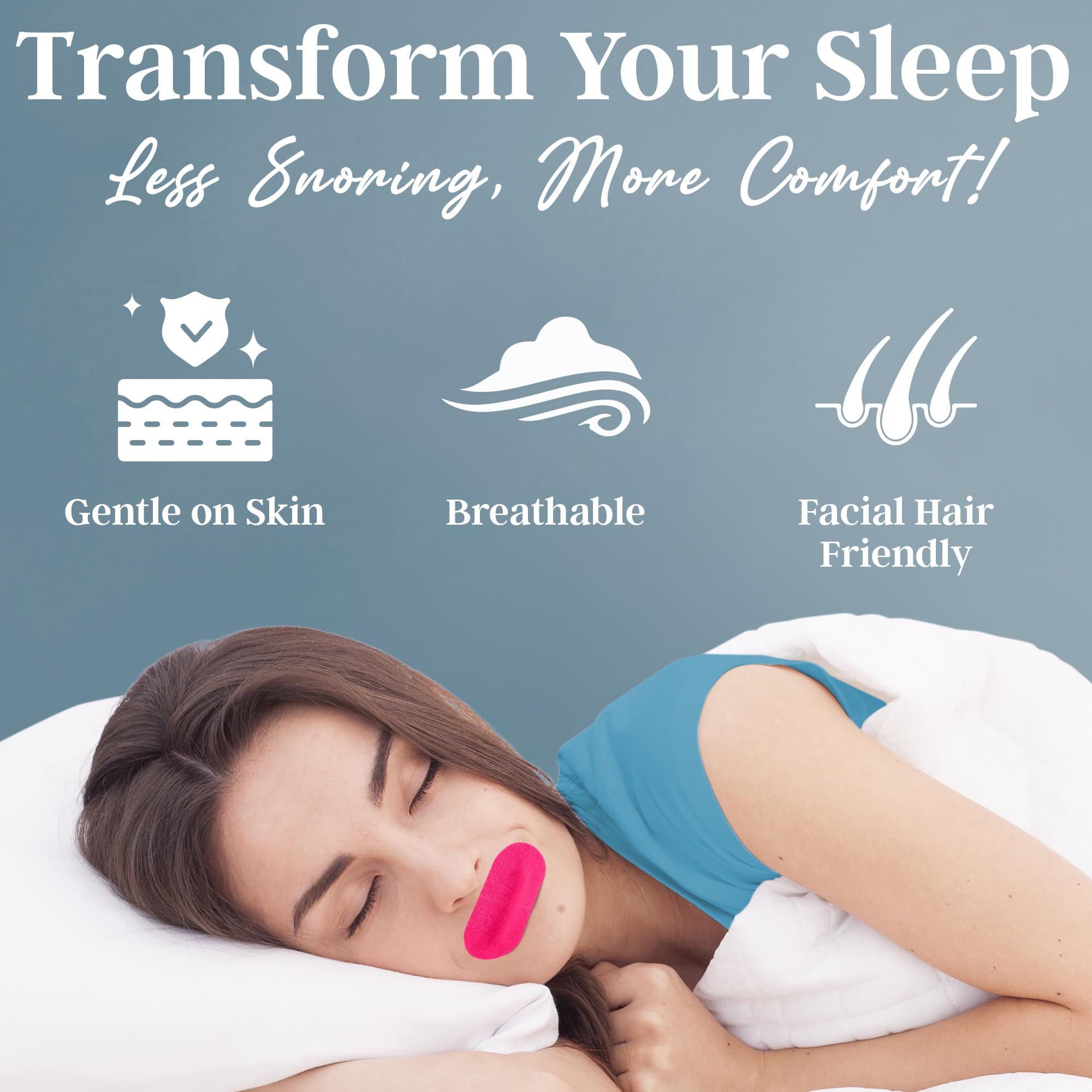 Gentle Sleep Pink Mouth Tapes