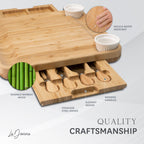 Bamboo Charcuterie Board Set