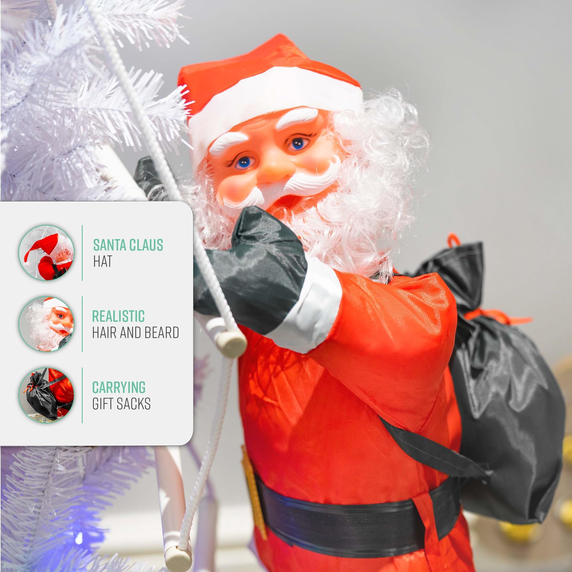 Magical Outdoor Climbing Santa