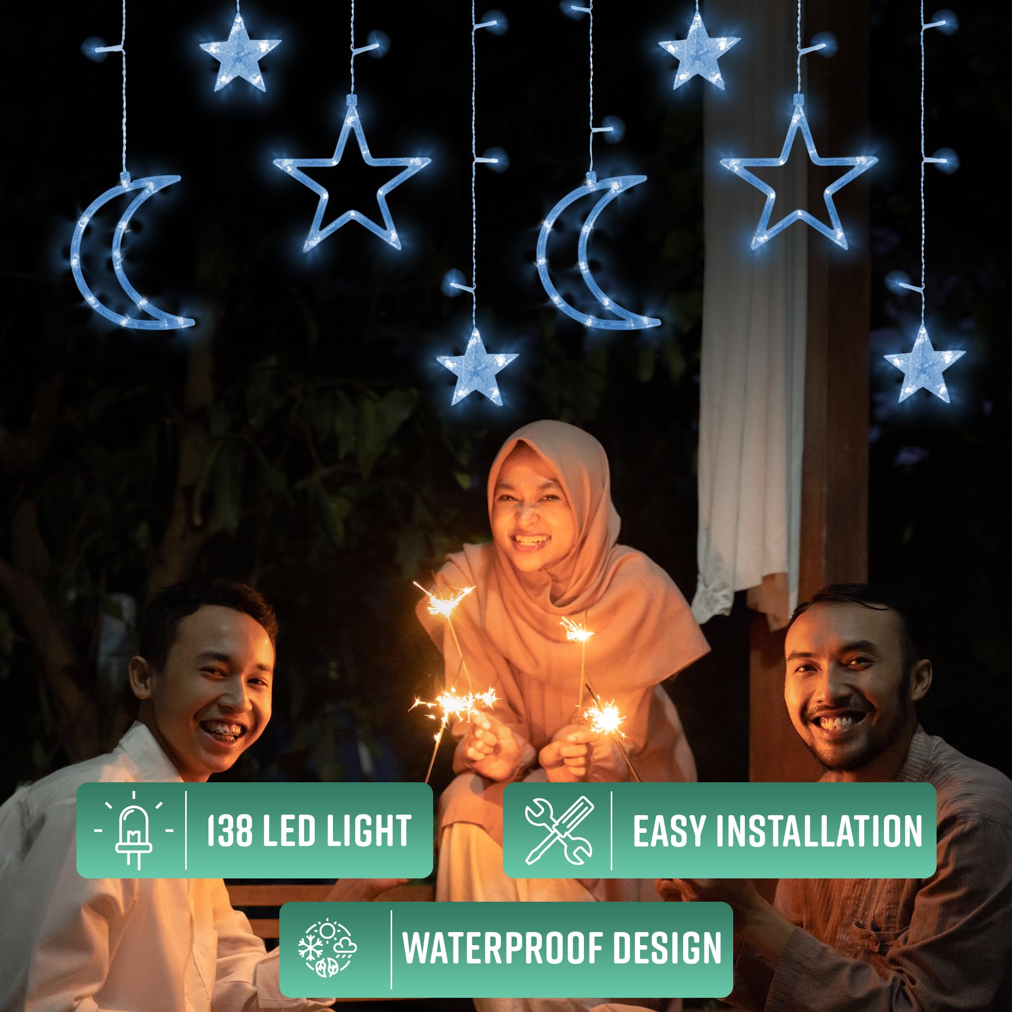 LED Stars Curtain Lights