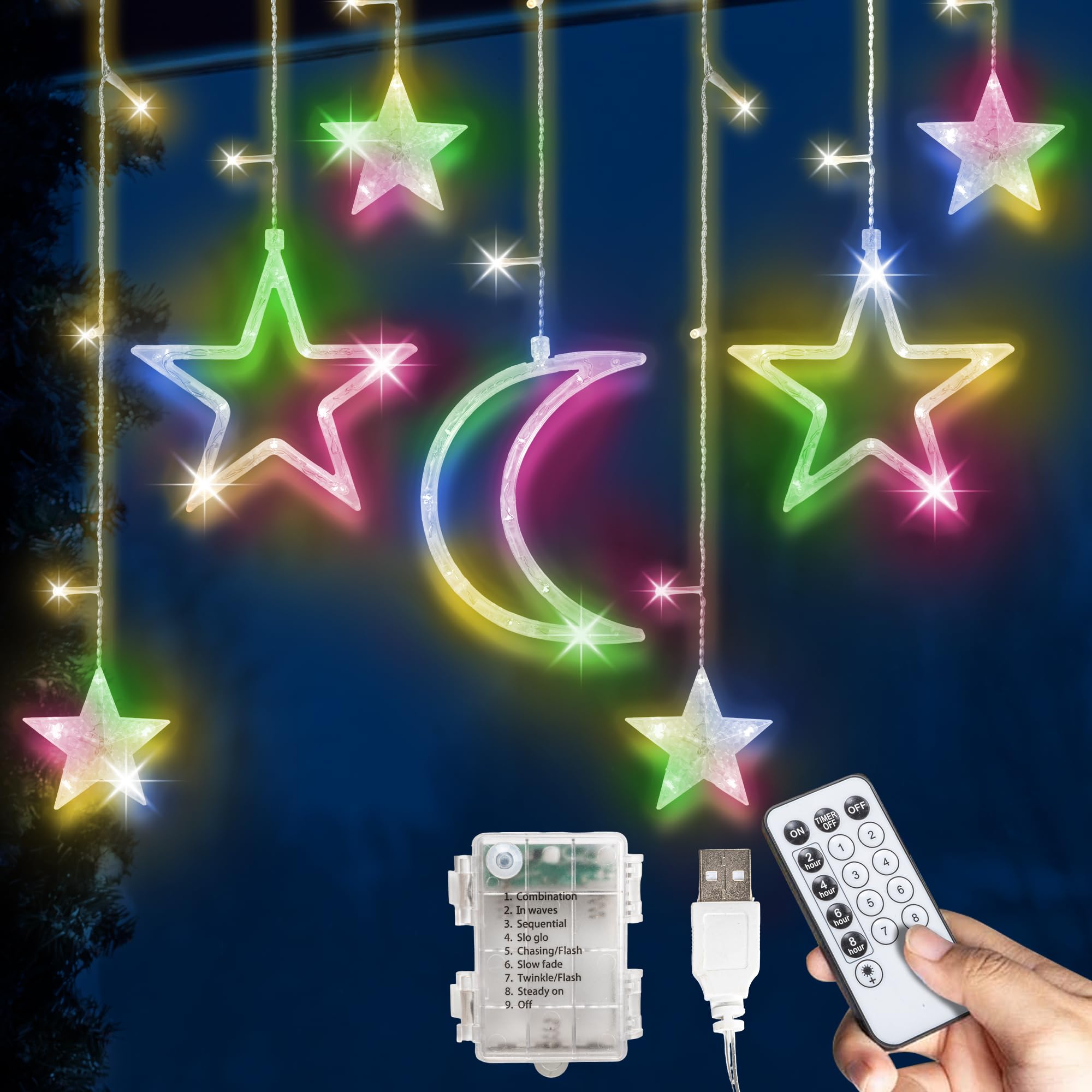 LED Stars Curtain Lights