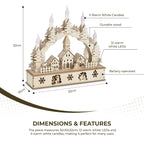 Magical Wooden Christmas Candle Bridge