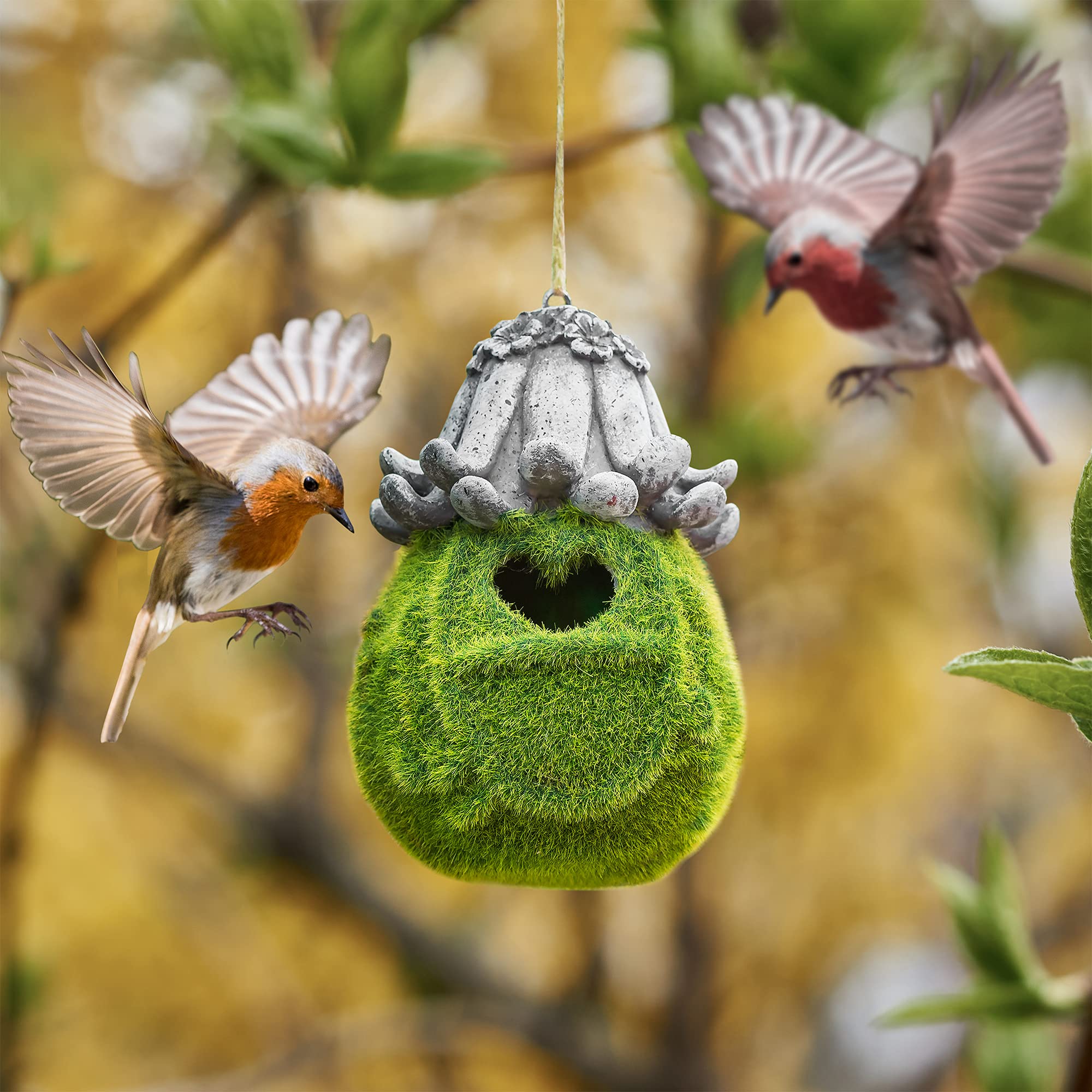 Hanging Acorn Bird Feeder