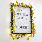 Rose Garland Fairy Lights