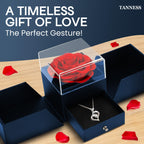 Eternal Rose & Love Necklace Gift Set