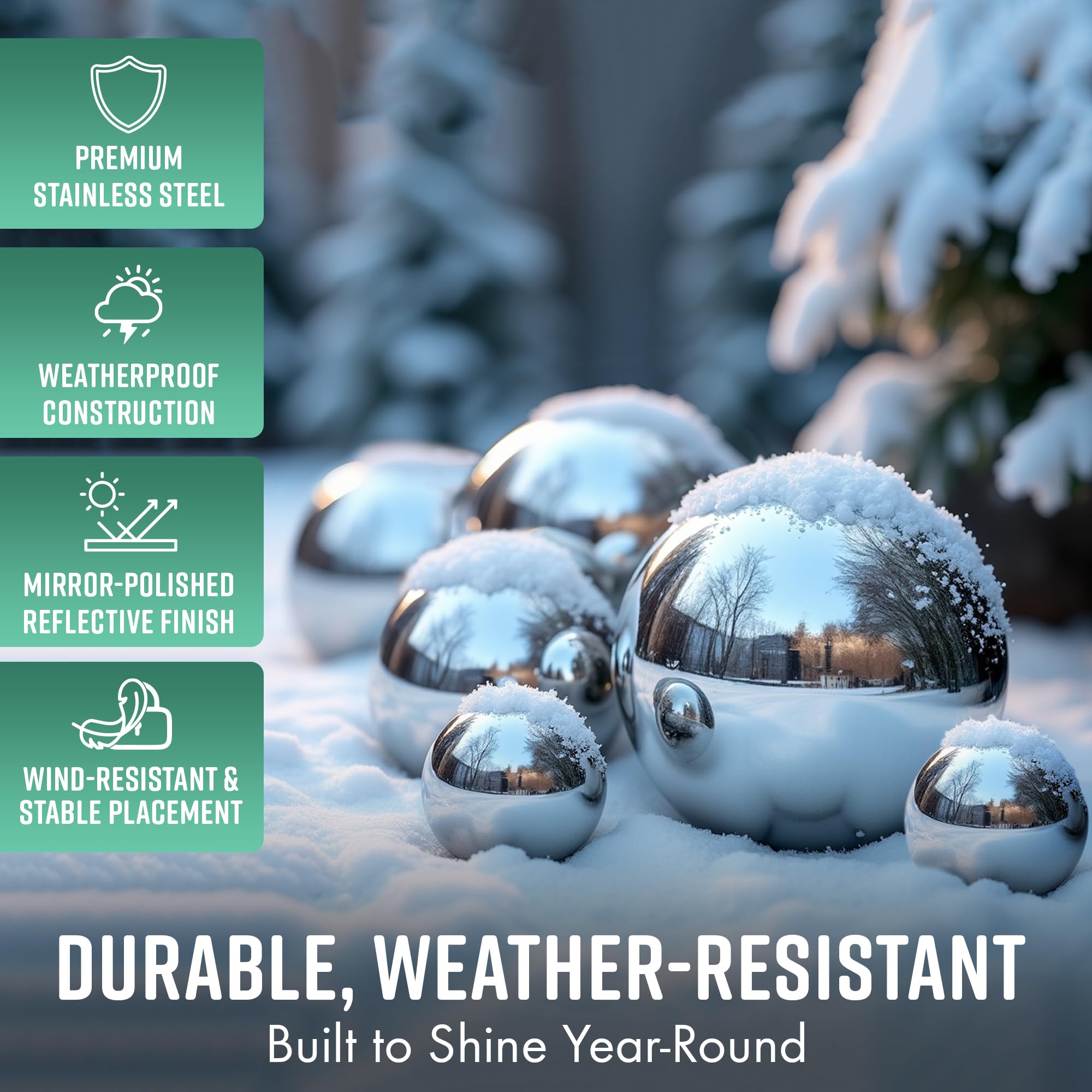 Decorative Gazing Ball Set