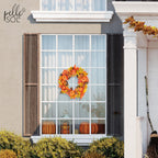 Autumn Pumpkin and Berry Wreath