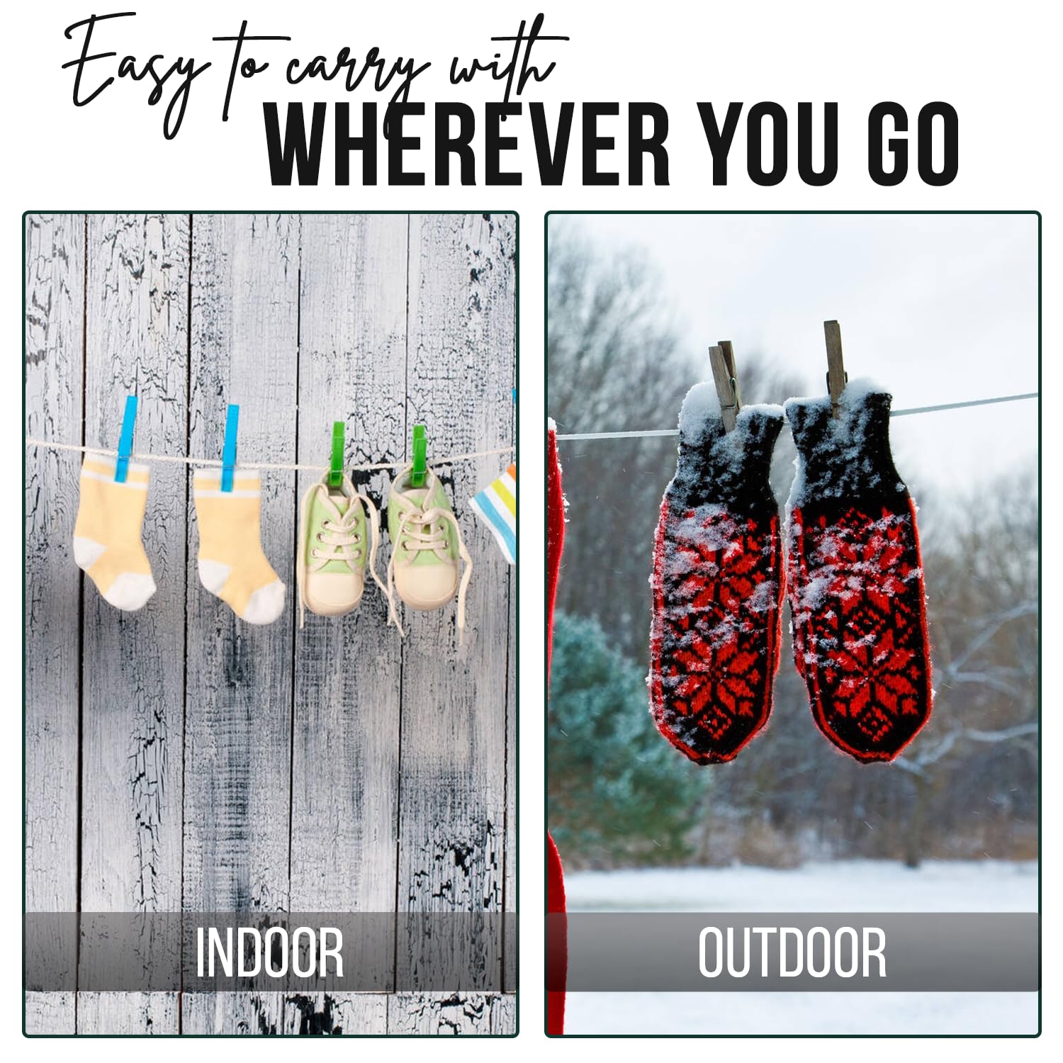 Wall Mounted Retractable Washing Line