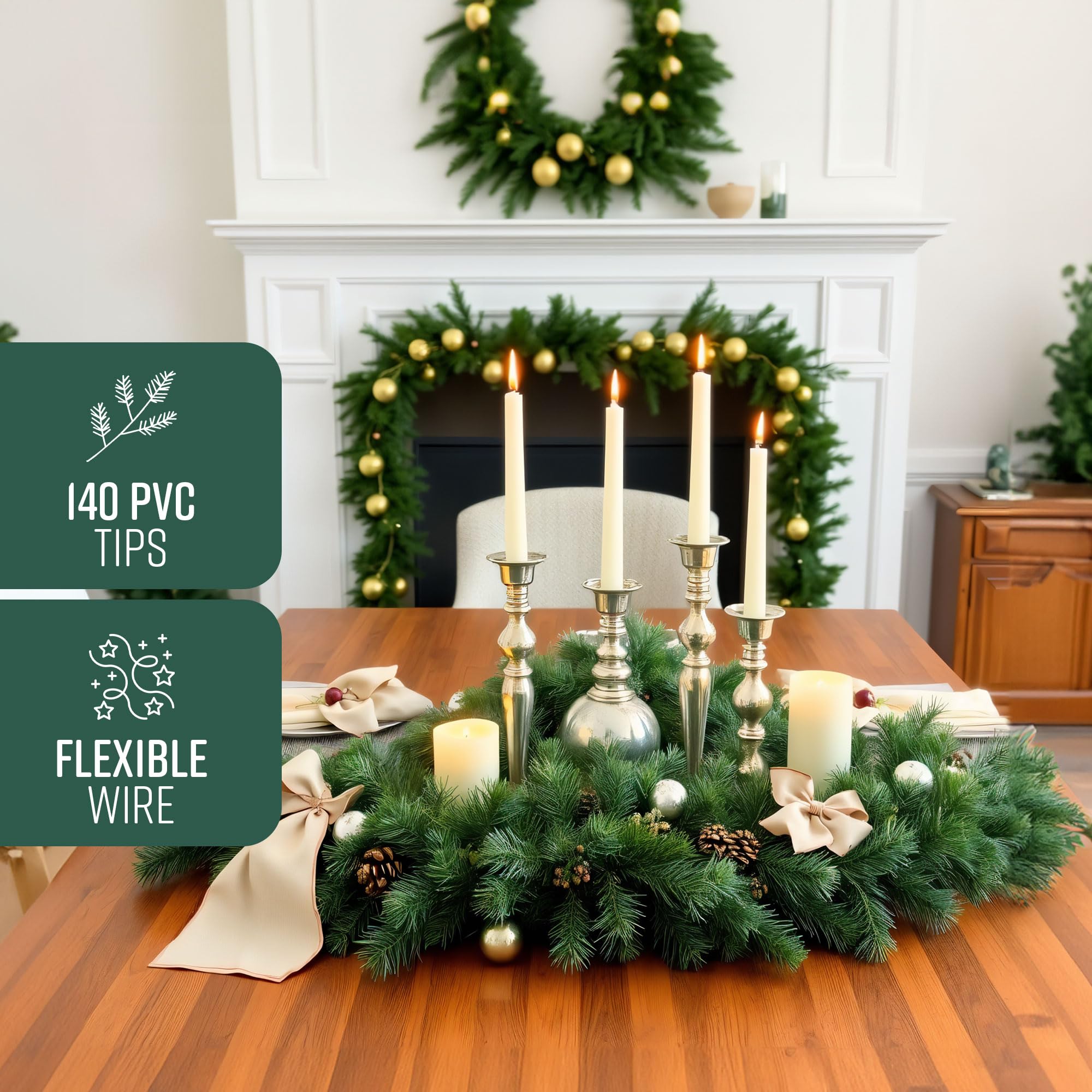 Victorian Pine Christmas Garland