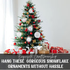 Elegant Paper Snowflake Decorations