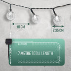 Solar Crystal Ball String Lights