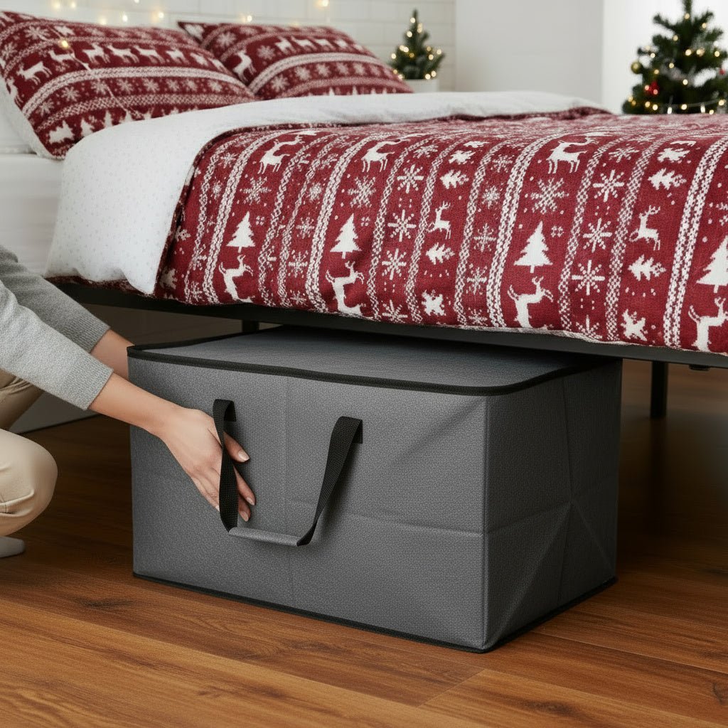 Christmas Bauble Storage Box-Christmas Decor-Pelle & Sol-Grey-DREIBACH