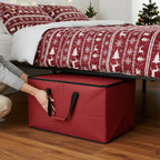 Christmas Bauble Storage Box-Christmas Decor-Pelle & Sol-Red-DREIBACH