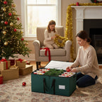 Christmas Bauble Storage Box-Christmas Decor-Pelle & Sol-Red-DREIBACH