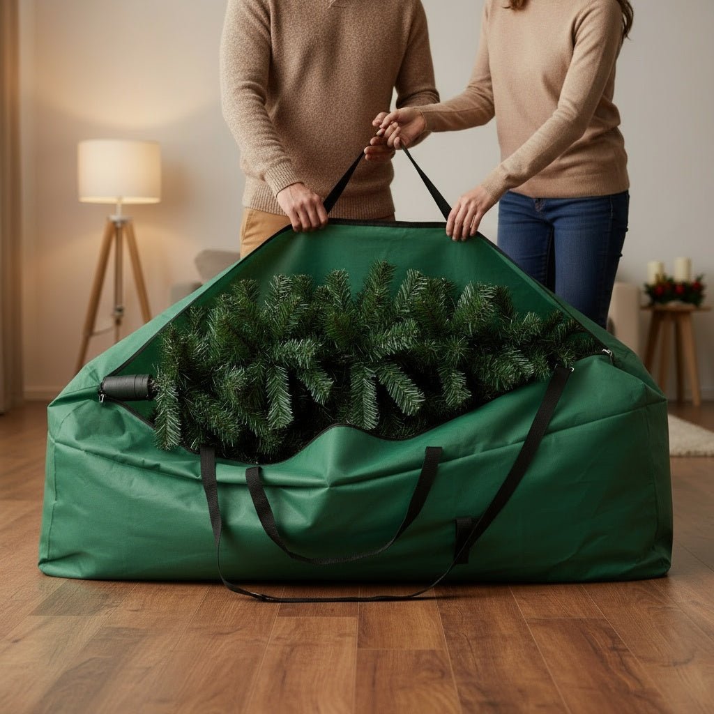 Christmas Tree Storage Bag-Christmas Decor-Pelle & Sol-Red-6/7ft-DREIBACH