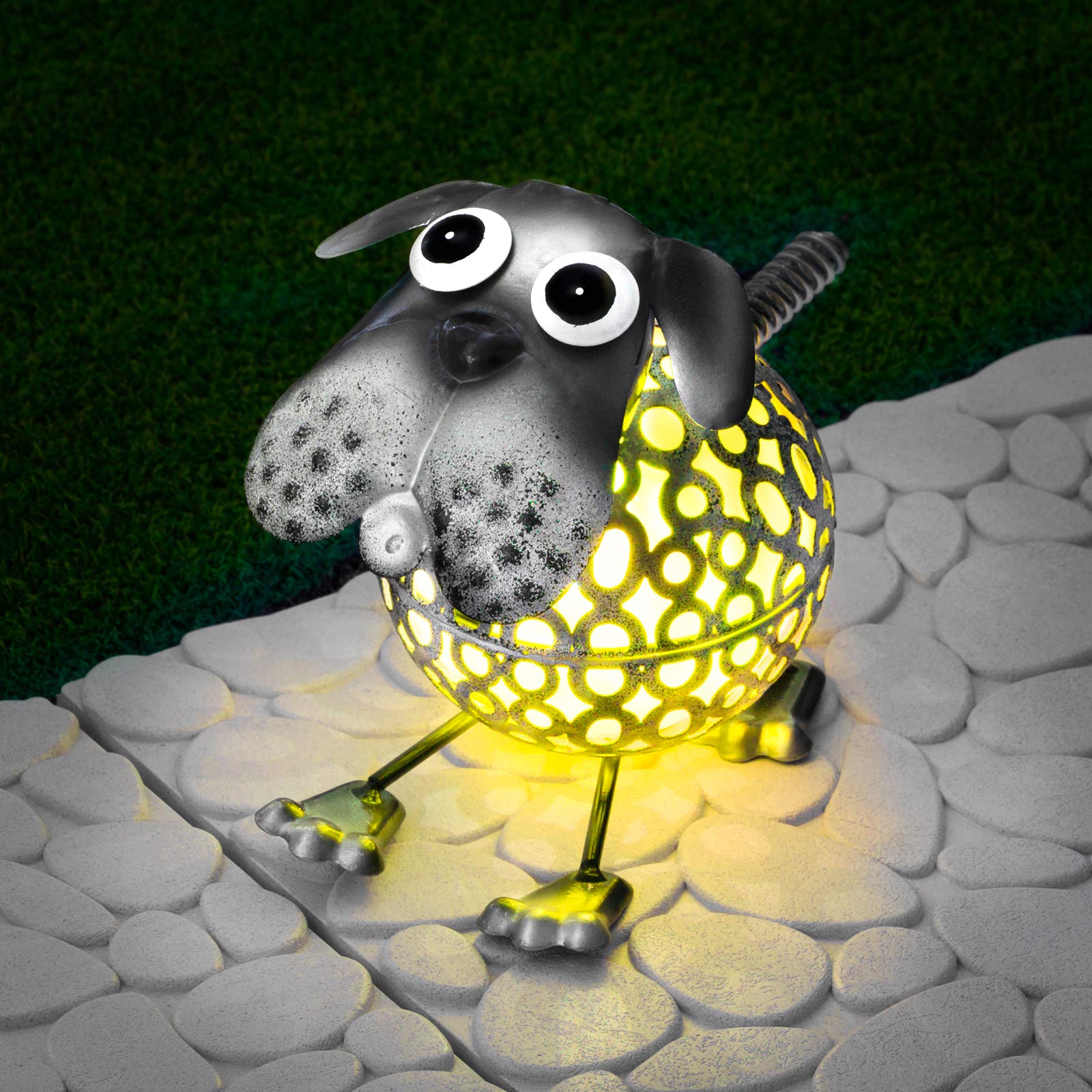 Colour Changing Solar Ornament-Garden & Outdoor-GloBrite-Cow-DREIBACH