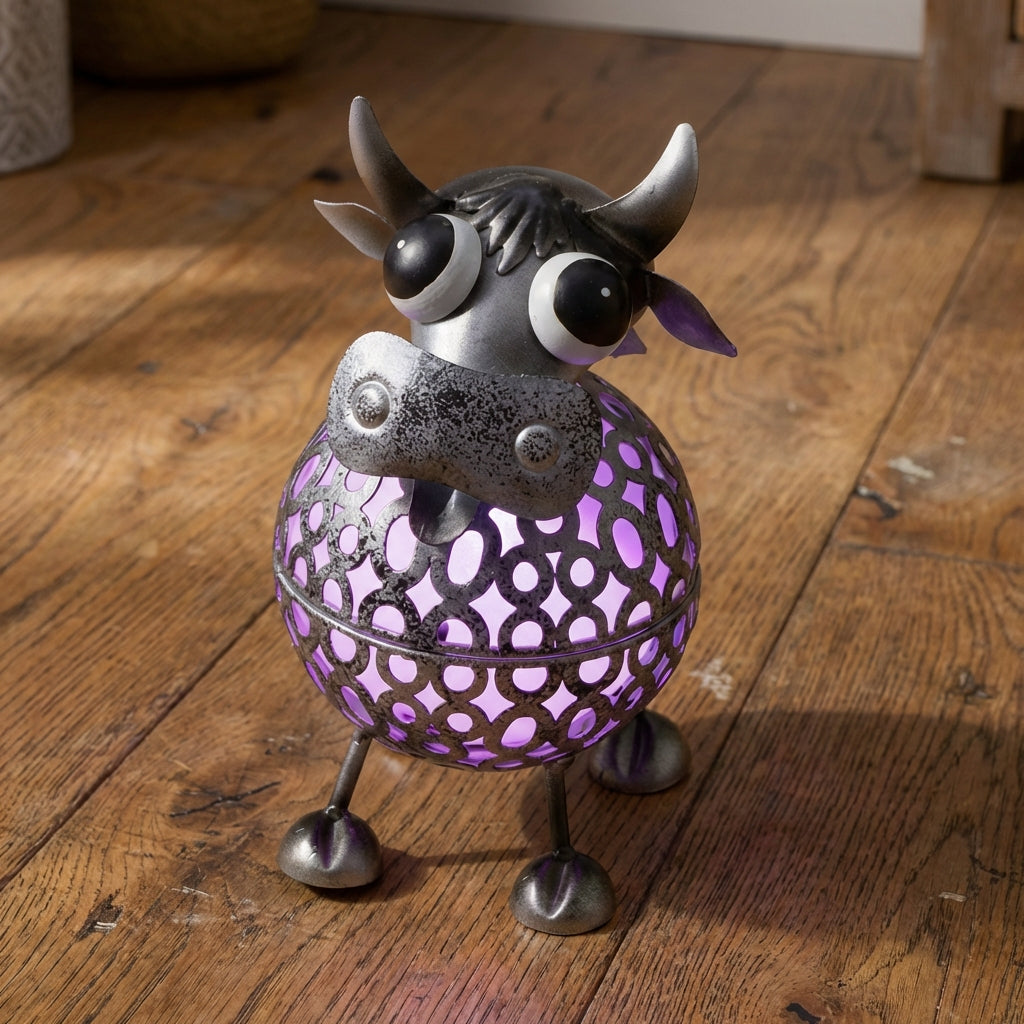 Colour Changing Solar Ornament-Garden & Outdoor-GloBrite-Cow-DREIBACH