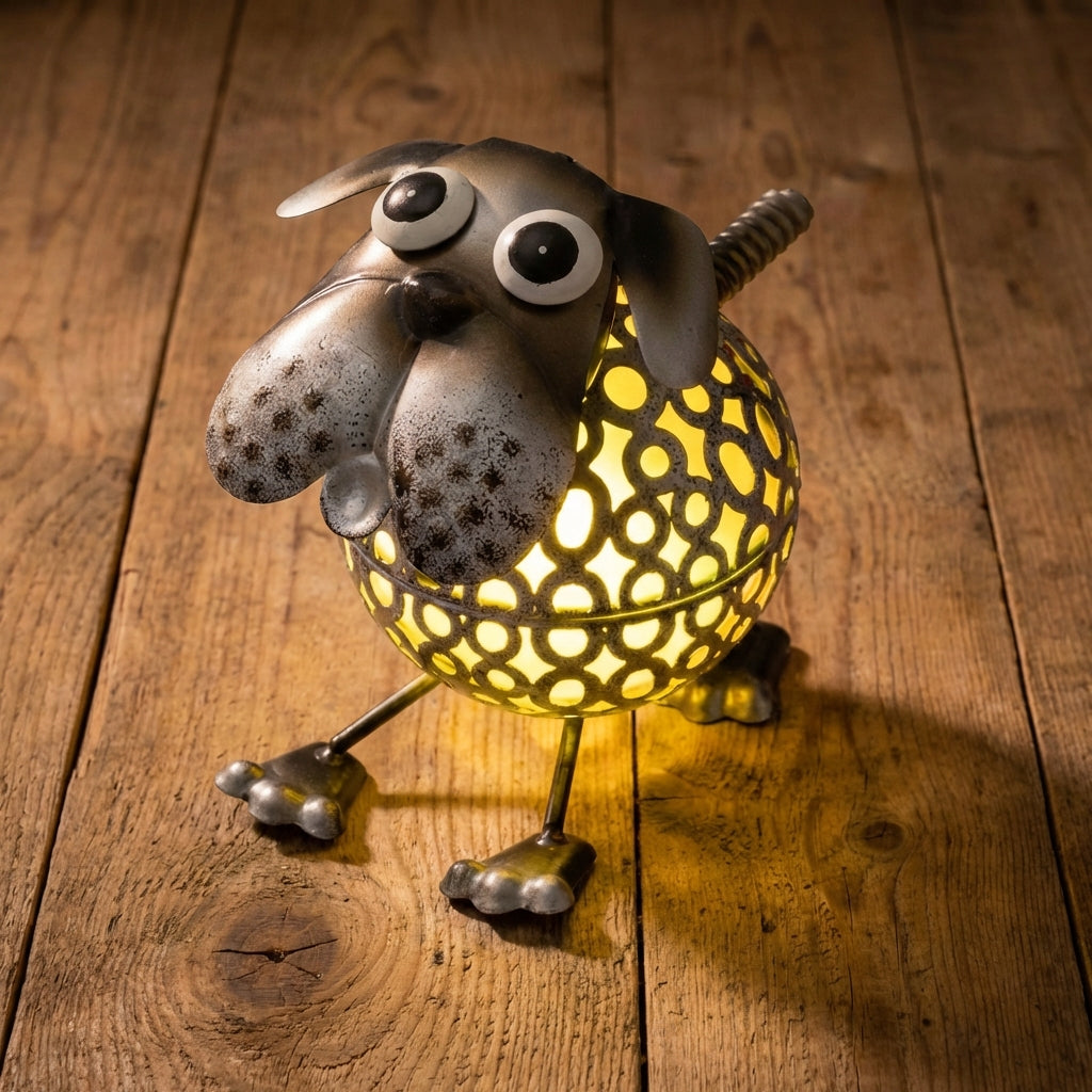 Colour Changing Solar Ornament-Garden & Outdoor-GloBrite-Dog-DREIBACH