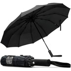 Compact Wind Resistant Umbrella-Garden & Outdoor-TANNESS-Black-DREIBACH