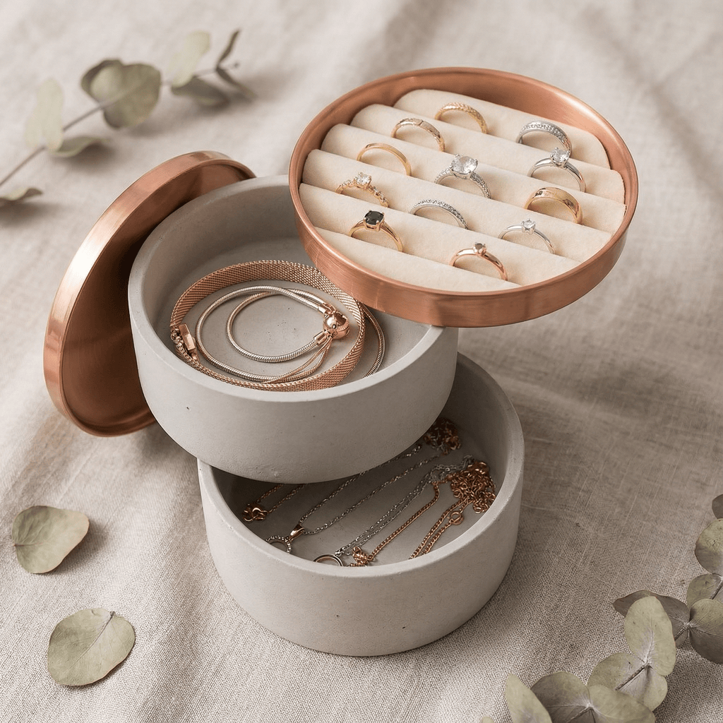 Concrete Jewellery Organiser-Clothing & Accessories-Sasha Morel-Single-DREIBACH