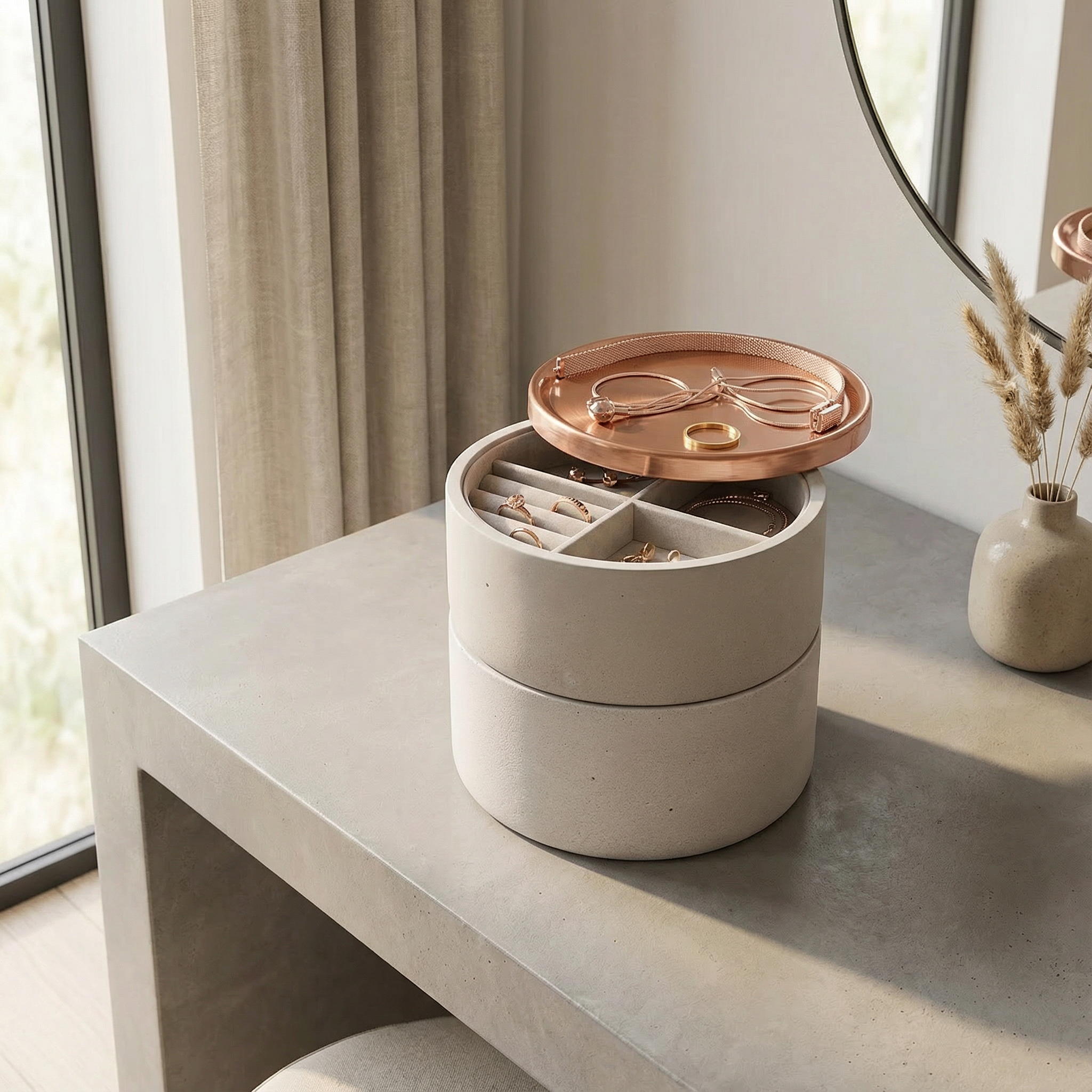 Concrete Jewellery Organiser-Clothing & Accessories-Sasha Morel-Single-DREIBACH