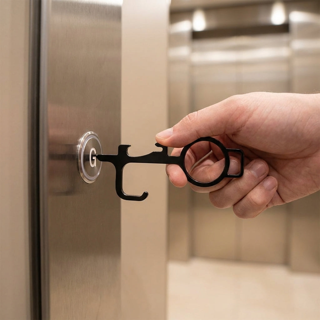 Copper No-Touch Hygiene Key Tool-Home & Living-TANNESS-Gold-DREIBACH