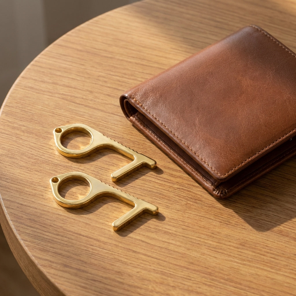 Copper No-Touch Key Tool-Home & Living-TANNESS-Gold-DREIBACH