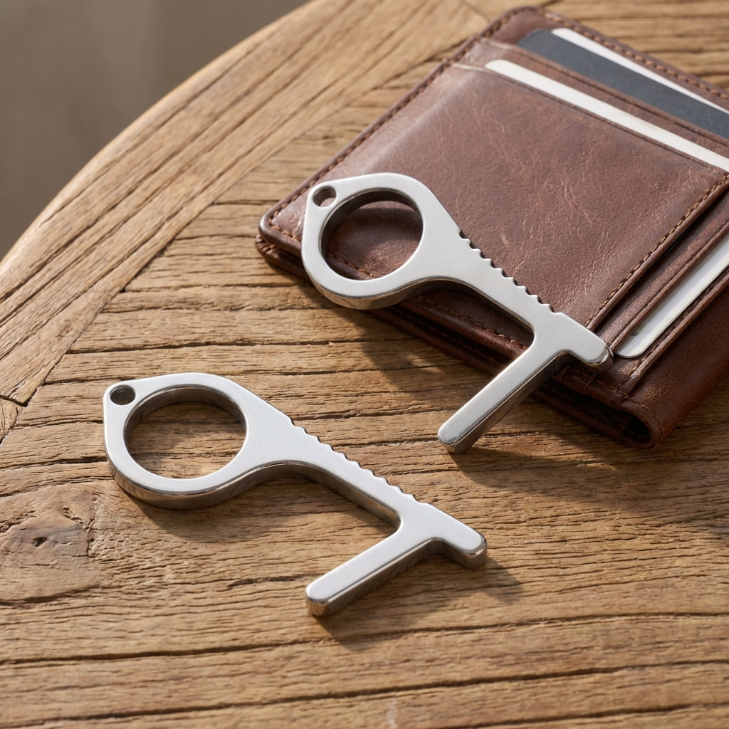 Copper No-Touch Key Tool-Home & Living-TANNESS-Silver-DREIBACH