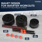Adjustable Dumbbell & Barbell Set