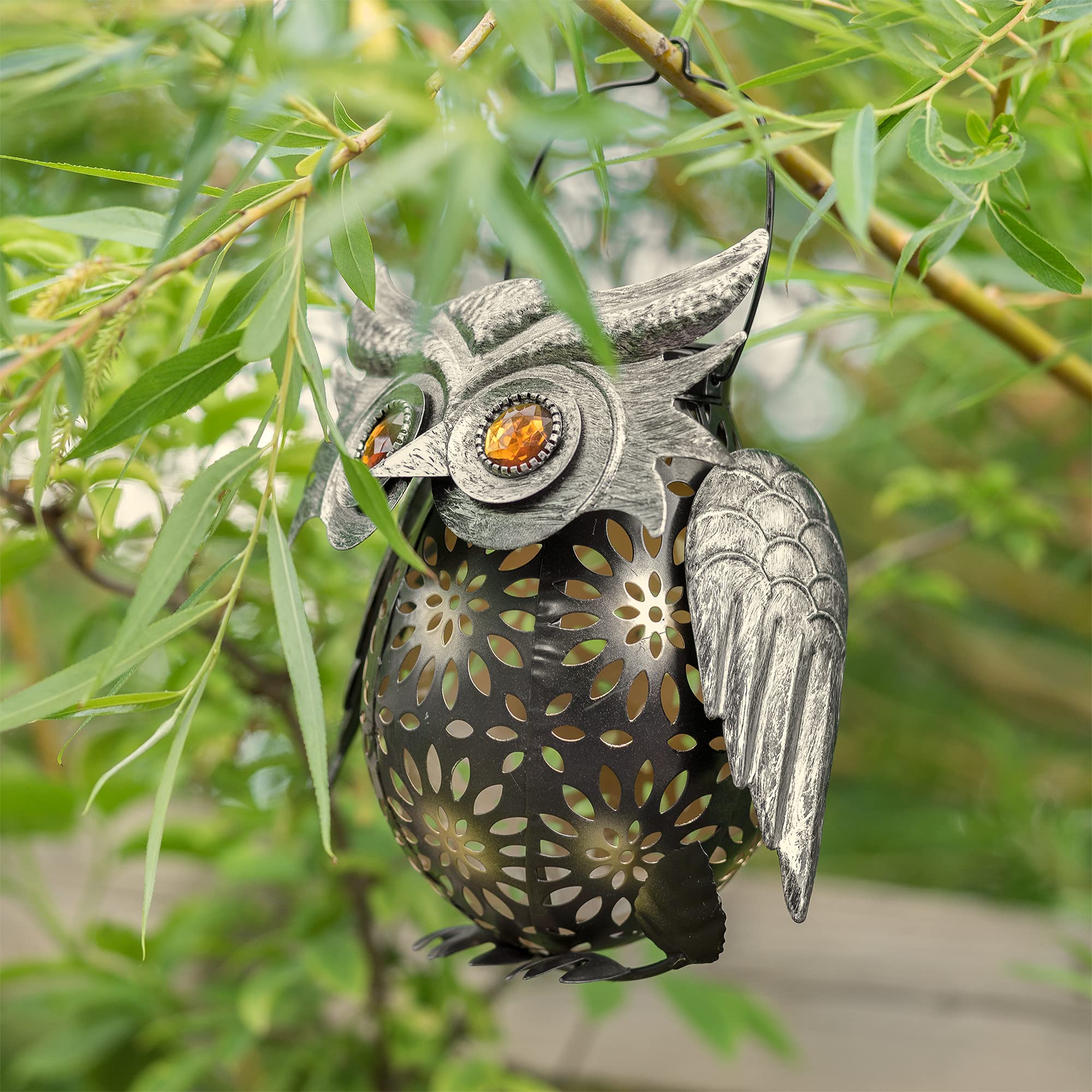 Decorative Owl Solar Lantern