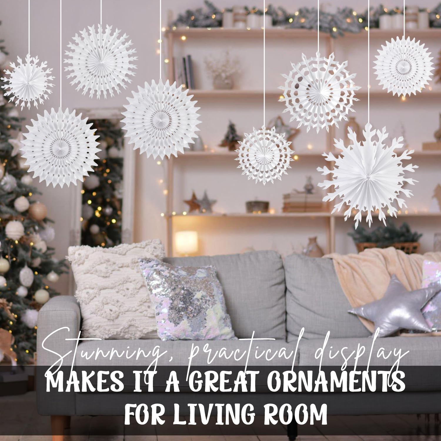 Elegant Paper Snowflake Decorations
