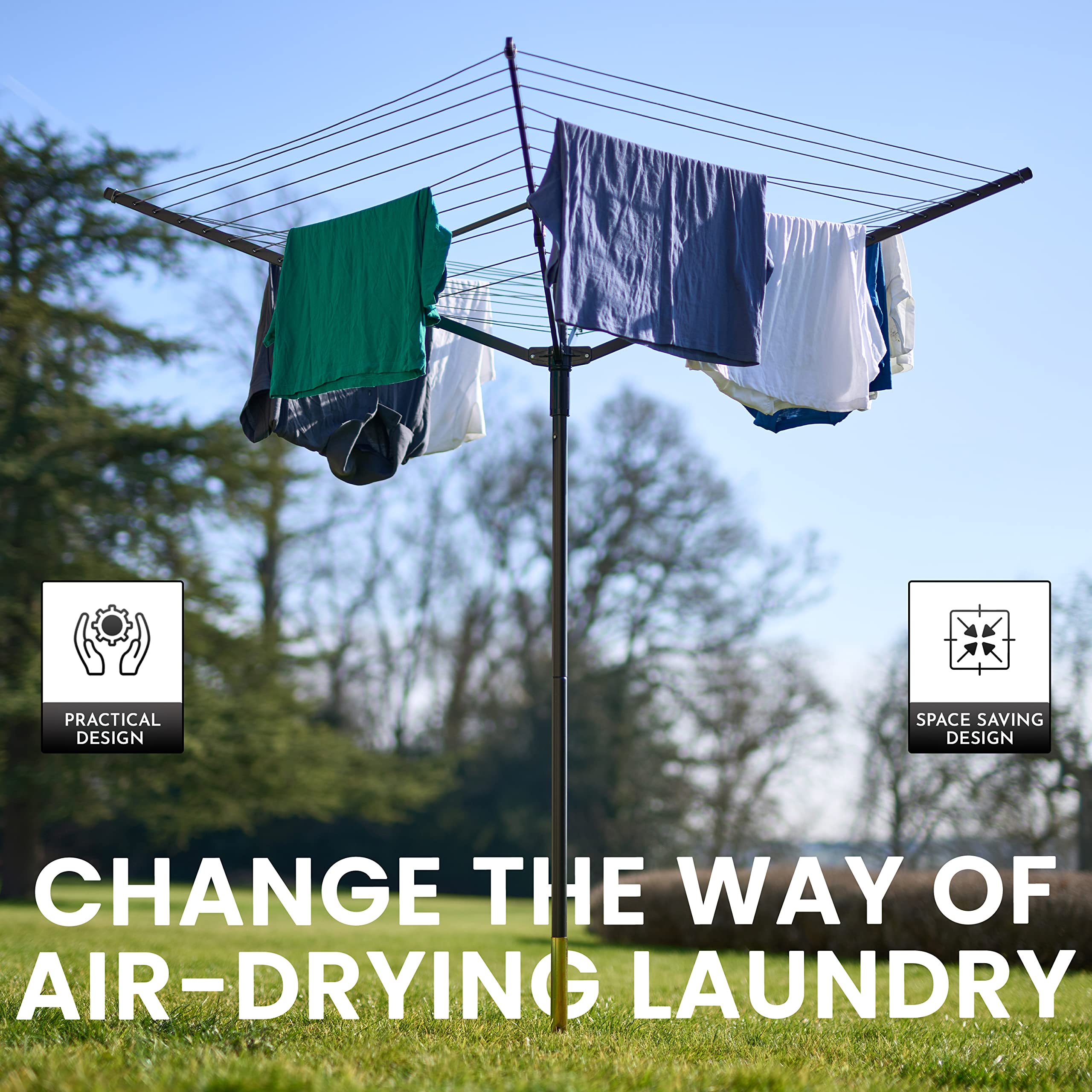 Outdoor Rotary Clothes Line