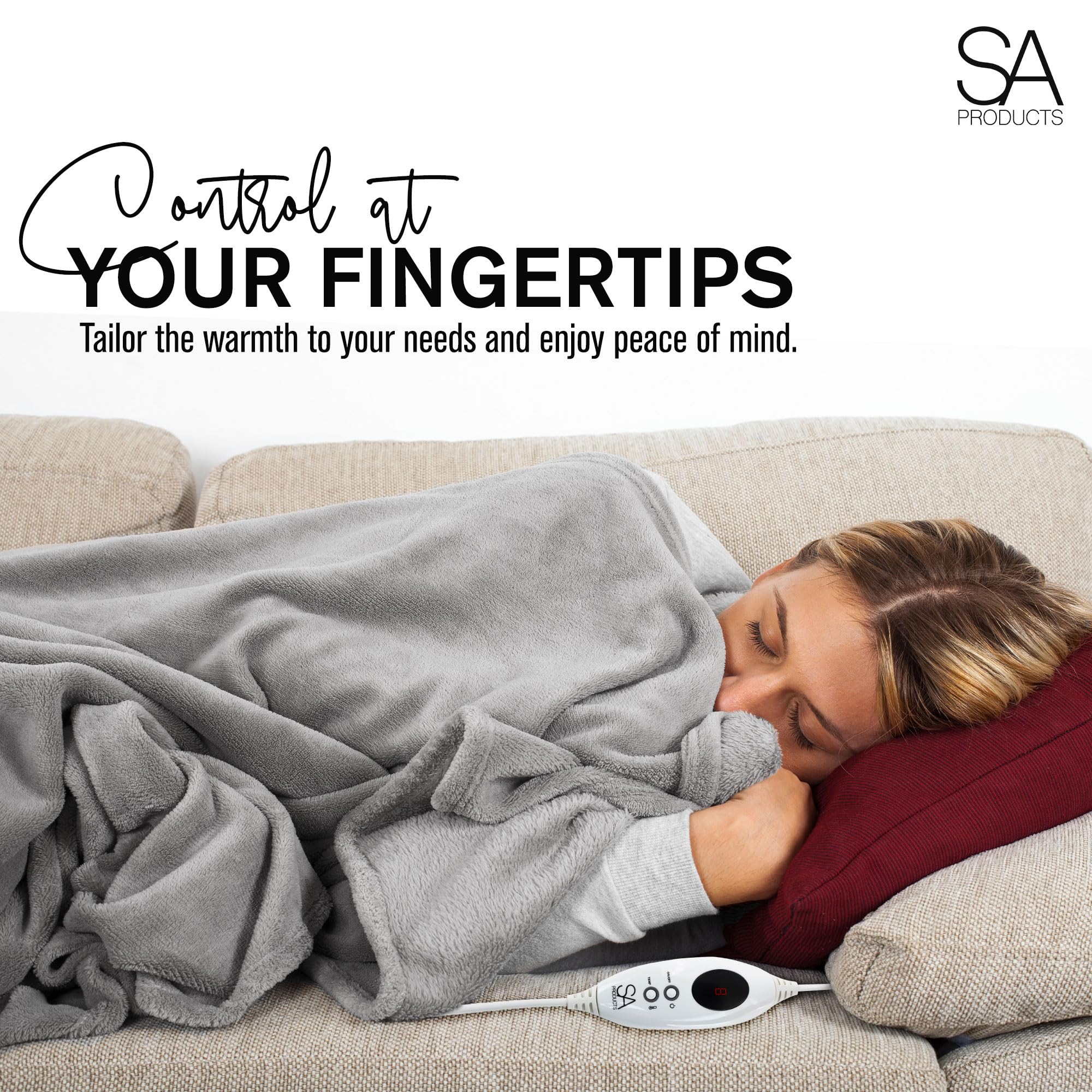 Cosy Electric Heated Throw Blanket
