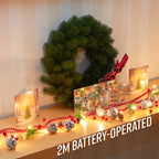 2m Pre-Lit Christmas Garland