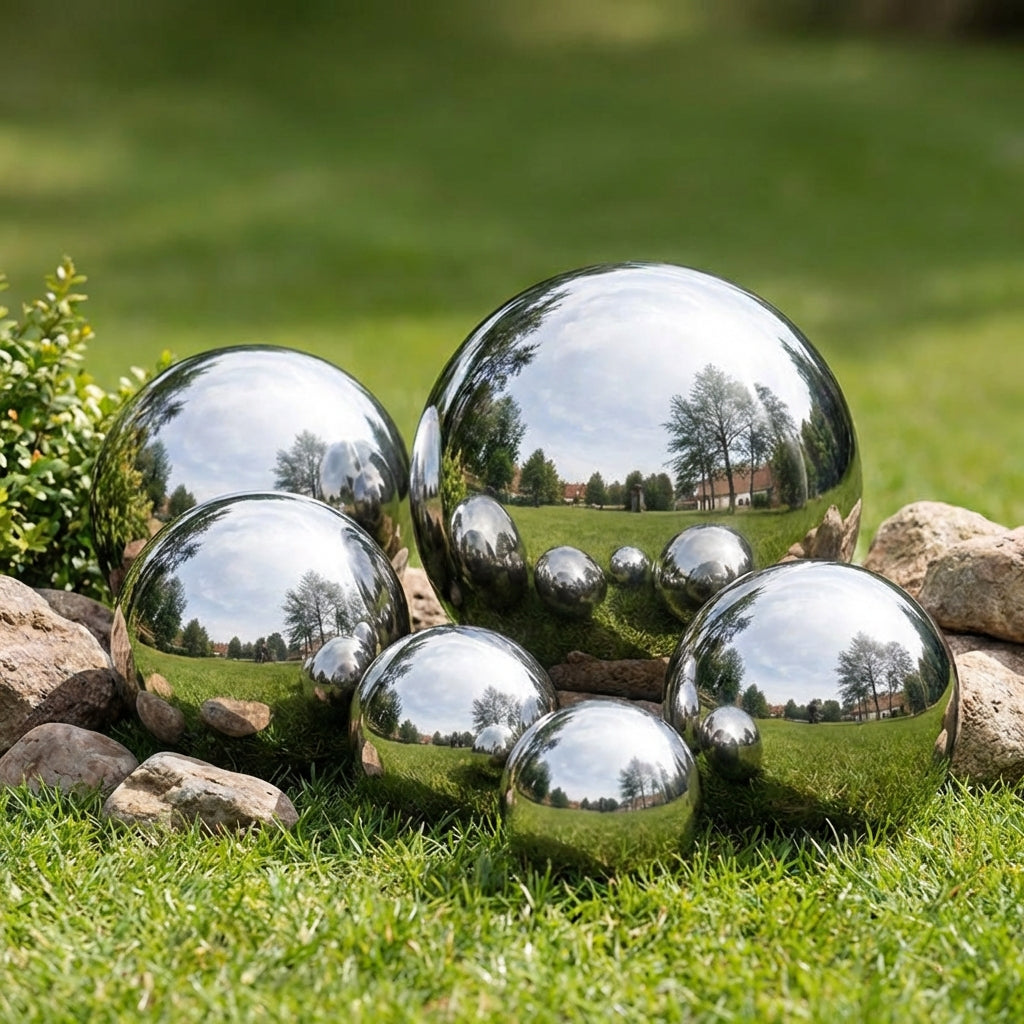Decorative Gazing Ball Set-Garden & Outdoor-GloBrite-DREIBACH