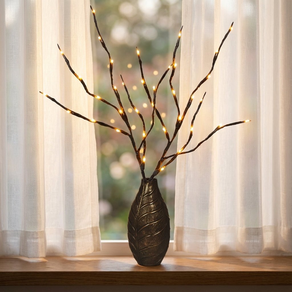 Decorative LED Twig Lights-Christmas Decor-GloBrite-Cool White-DREIBACH
