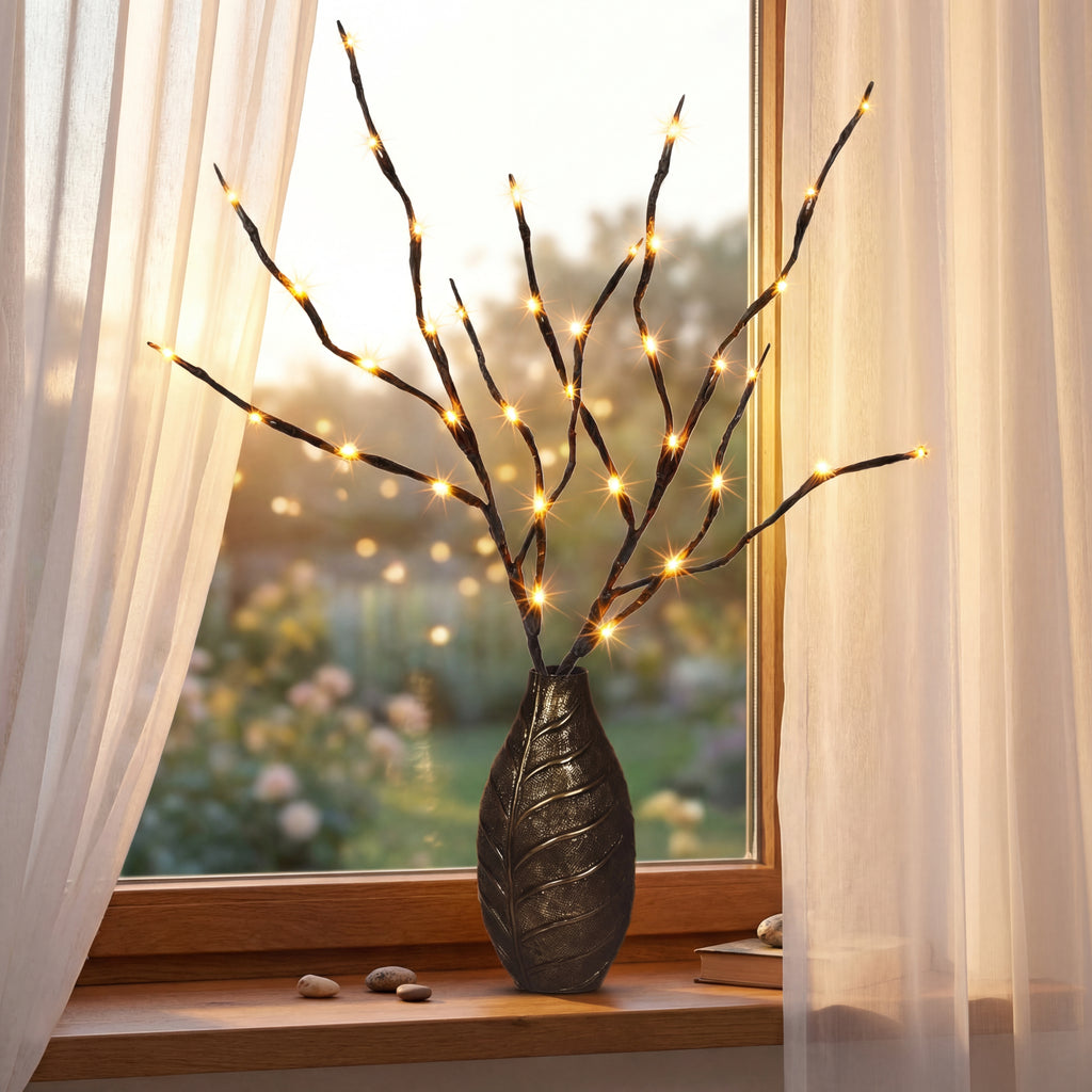 Decorative LED Twig Lights-Christmas Decor-GloBrite-Cool White-DREIBACH